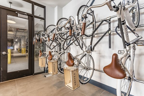 Modern fitness center with state-of-the-art equipment at Arista Apartments