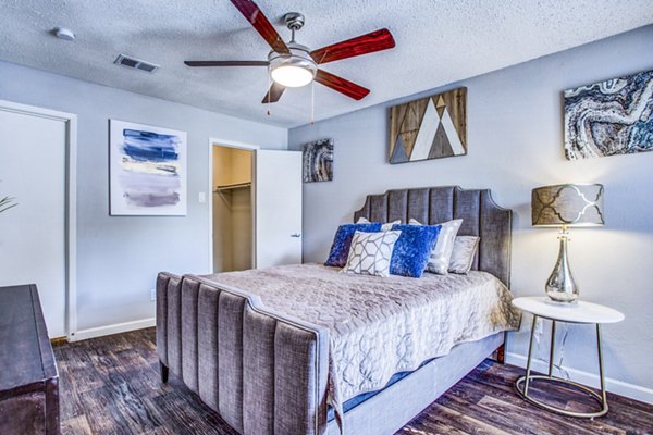 bedroom at The Oakley Apartments