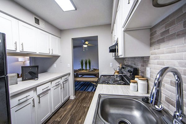 kitchen at The Mica Apartments