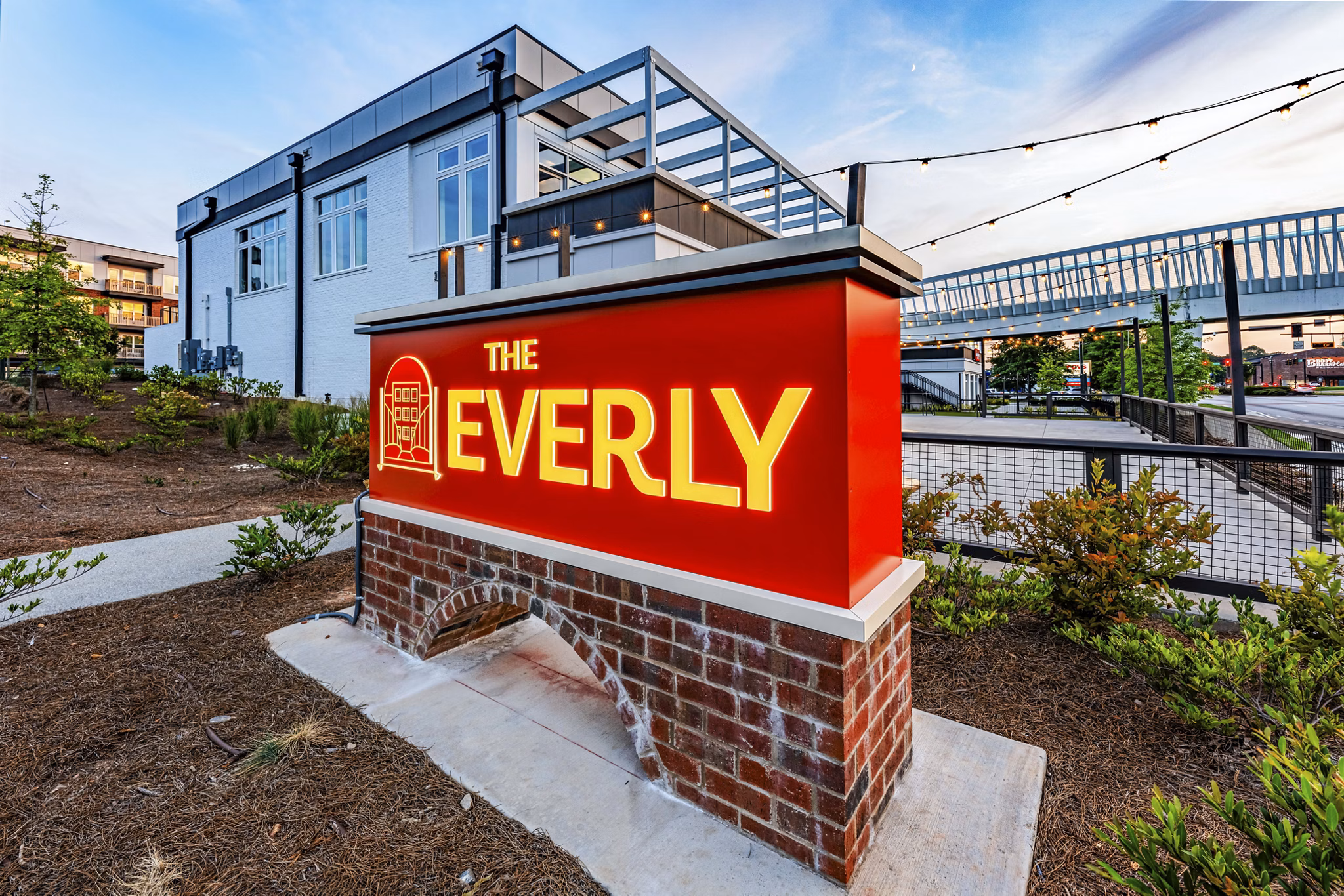 signage at The Everly Apartment