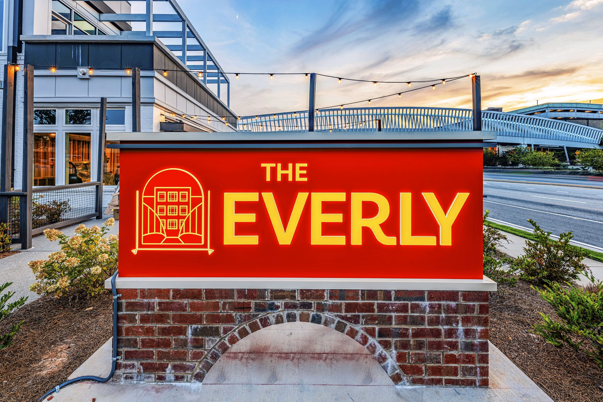 signage at The Everly Apartment