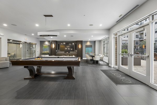 game room at The Everly Apartments
