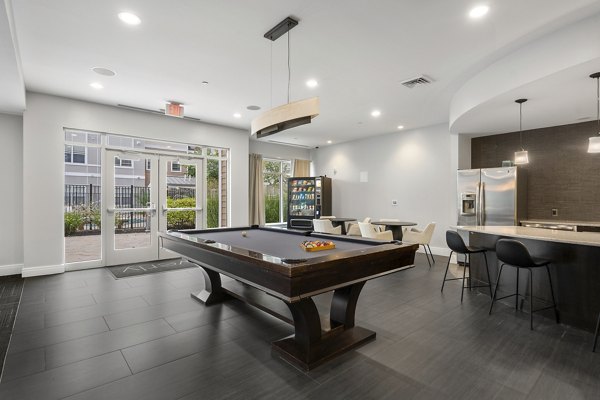 game room at The Everly Apartments