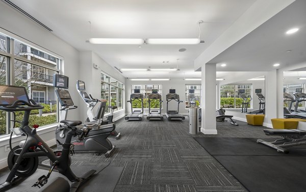 fitness center at The Everly Apartments