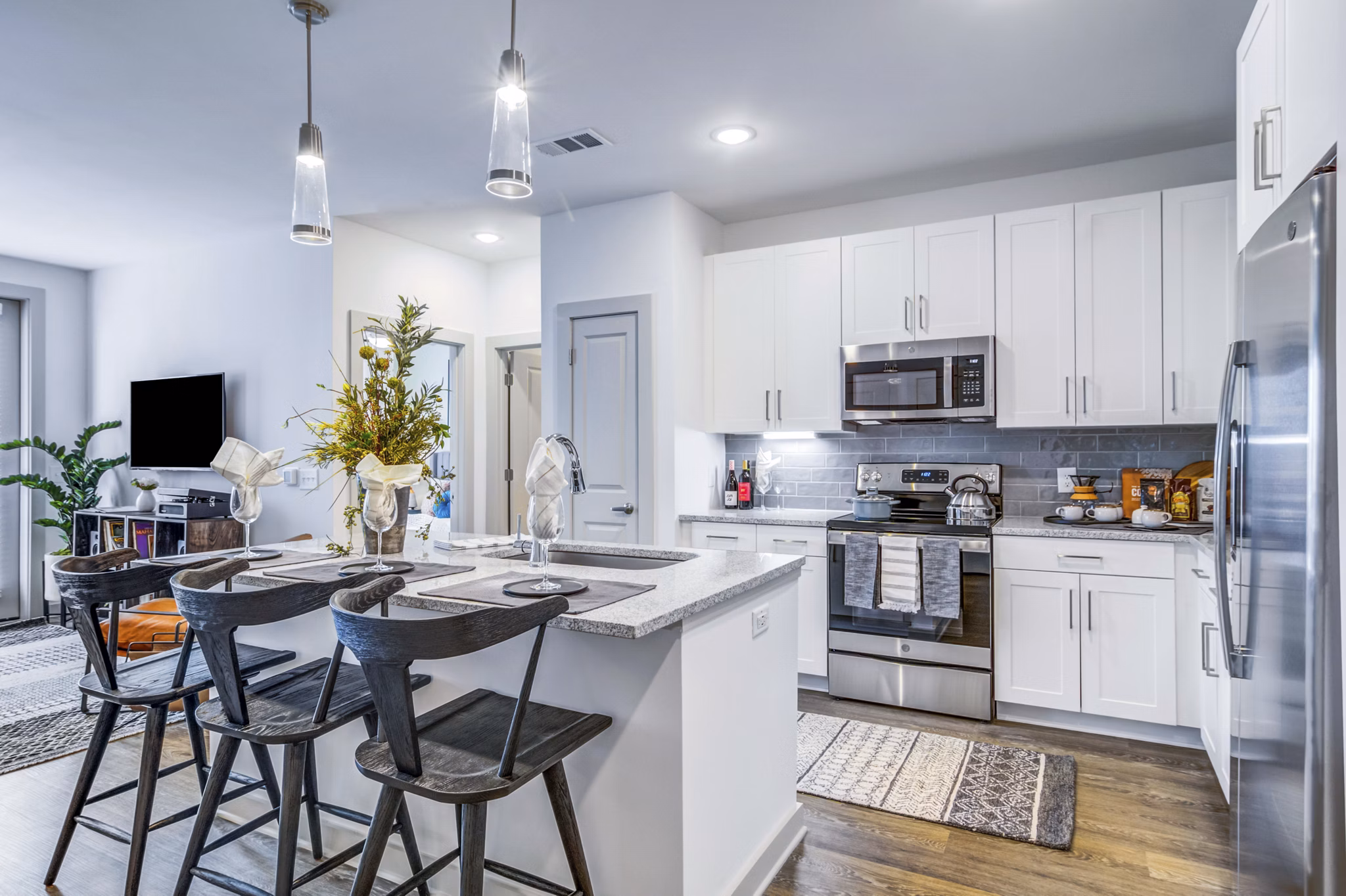 kitchen at The Everly Apartment