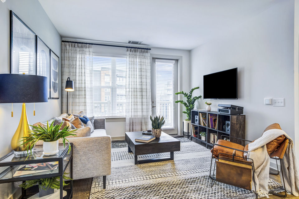 living room at The Everly Apartment