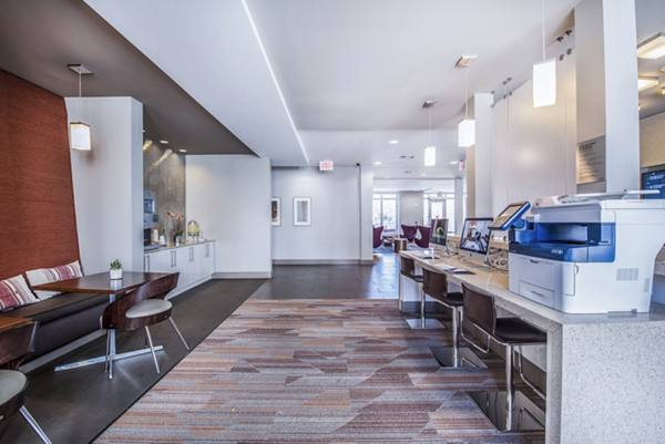 clubhouse/lobby at Atmark Apartments