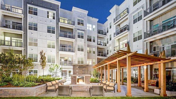 fire pit/patio at Atmark Apartments 