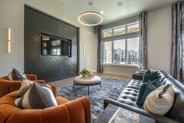 Stylish clubhouse with modern decor at Prose Magnolia Apartments offering luxury amenities