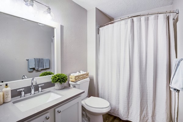 Modern bathroom featuring sleek fixtures at Avana Copper Spring Apartments