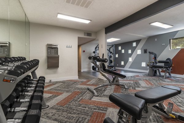 fitness center at Local 1896 Apartments 