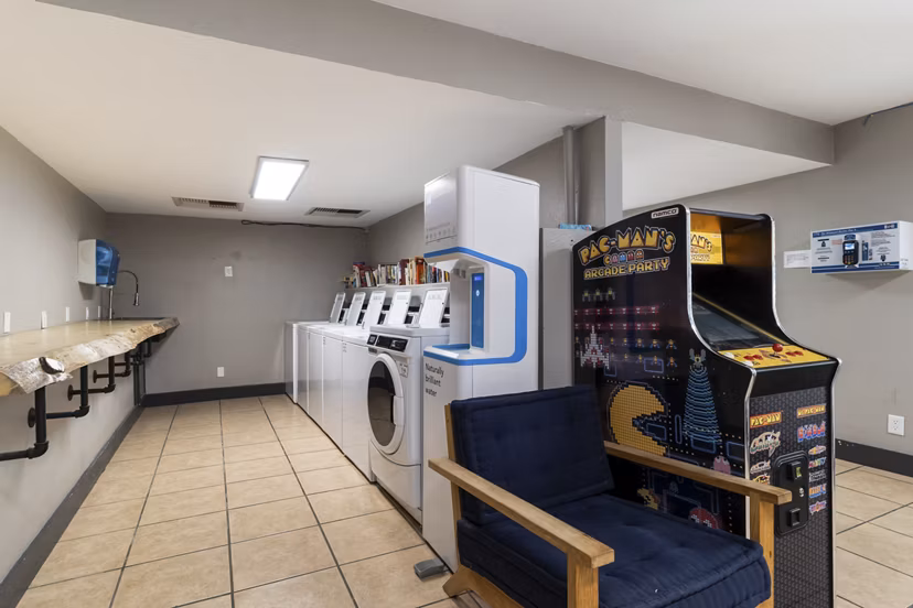 laundry facility at Local 1896 Apartments 