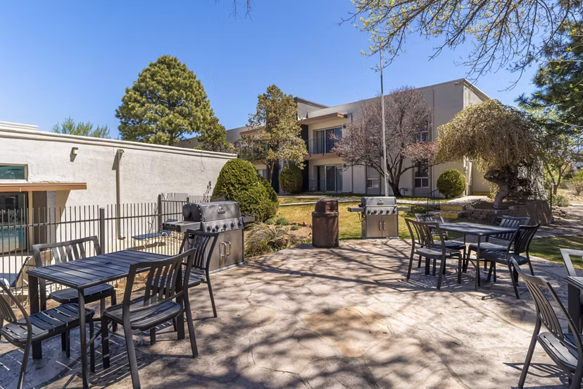 grill area at Local 1896 Apartments 