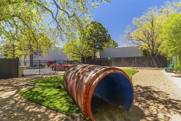dog park at Local 1896 Apartments 