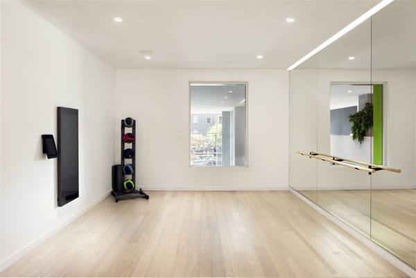 yoga/spin studio at Vert Apartments