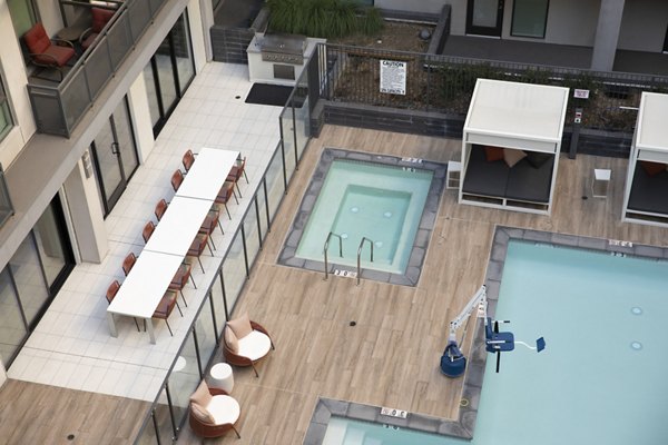 Inviting outdoor pool area at Vert Apartments