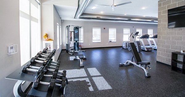 fitness center at Bricks at Waukee East Apartments