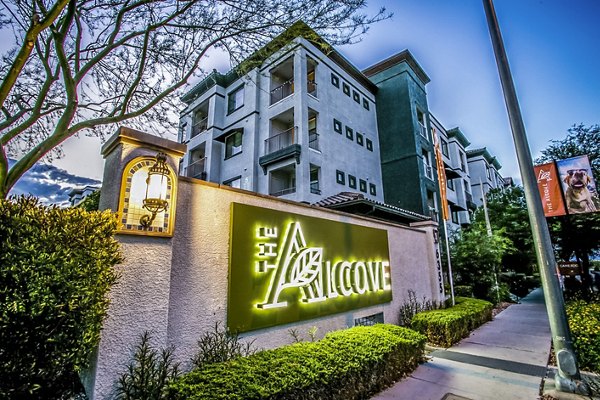 The Alcove Apartments: Elegant luxury apartment building in vibrant city environment