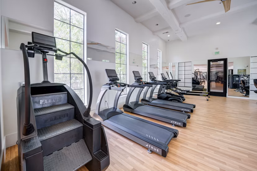 fitness center at The Alcove Apartments