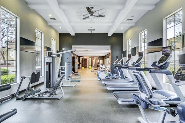 State-of-the-art fitness center with modern equipment at The Alcove Apartments, offering residents a premium workout experience