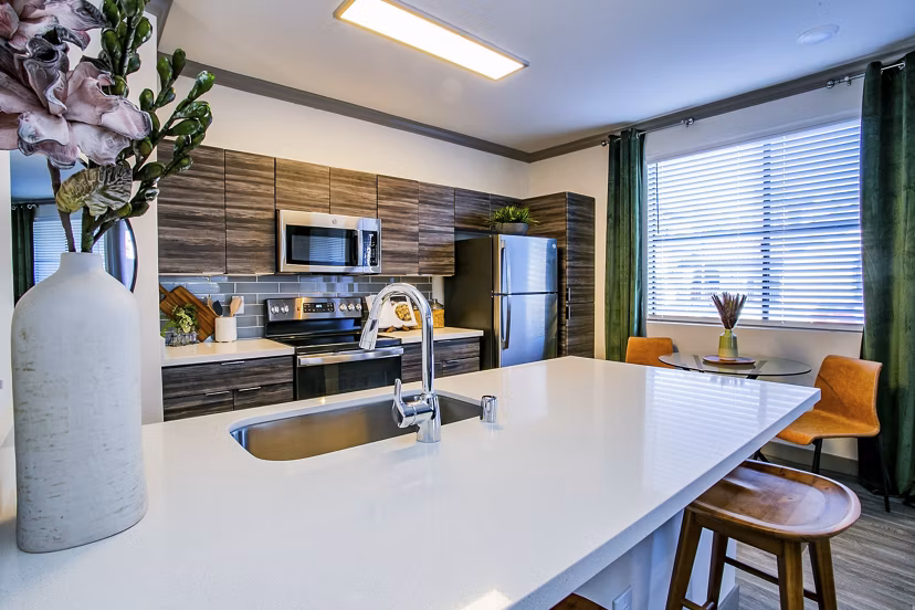 kitchen at The Alcove Apartments