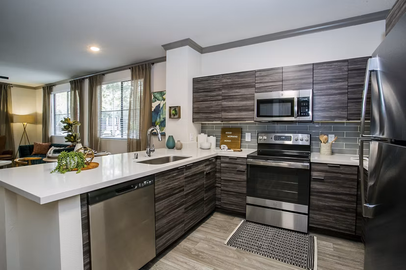 kitchen at The Alcove Apartments
