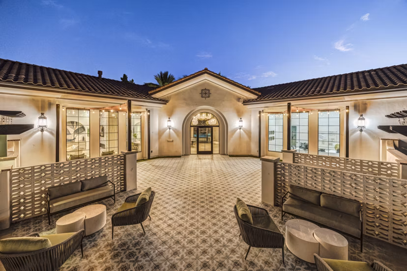 patio at The Alcove Apartments