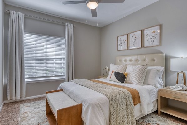 bedroom at The Highline Apartments