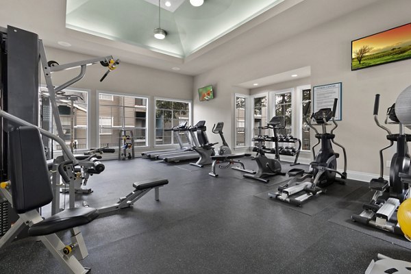 fitness center at The Highline Apartments