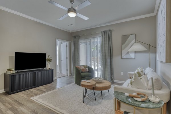 living room at The Highline Apartments