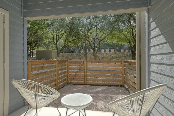 patio at The Highline Apartments