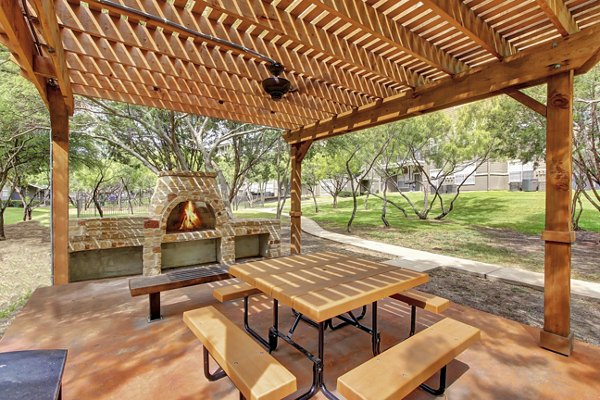 grill area/patio at The Highline Apartments