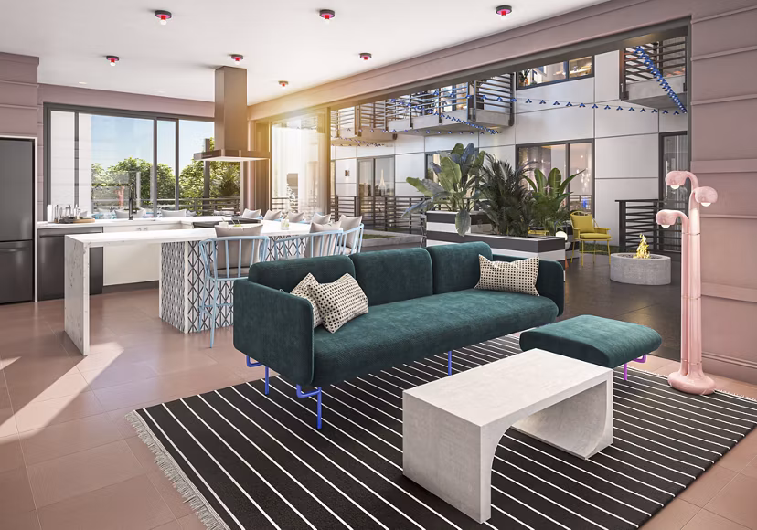 rendering at INK Apartments