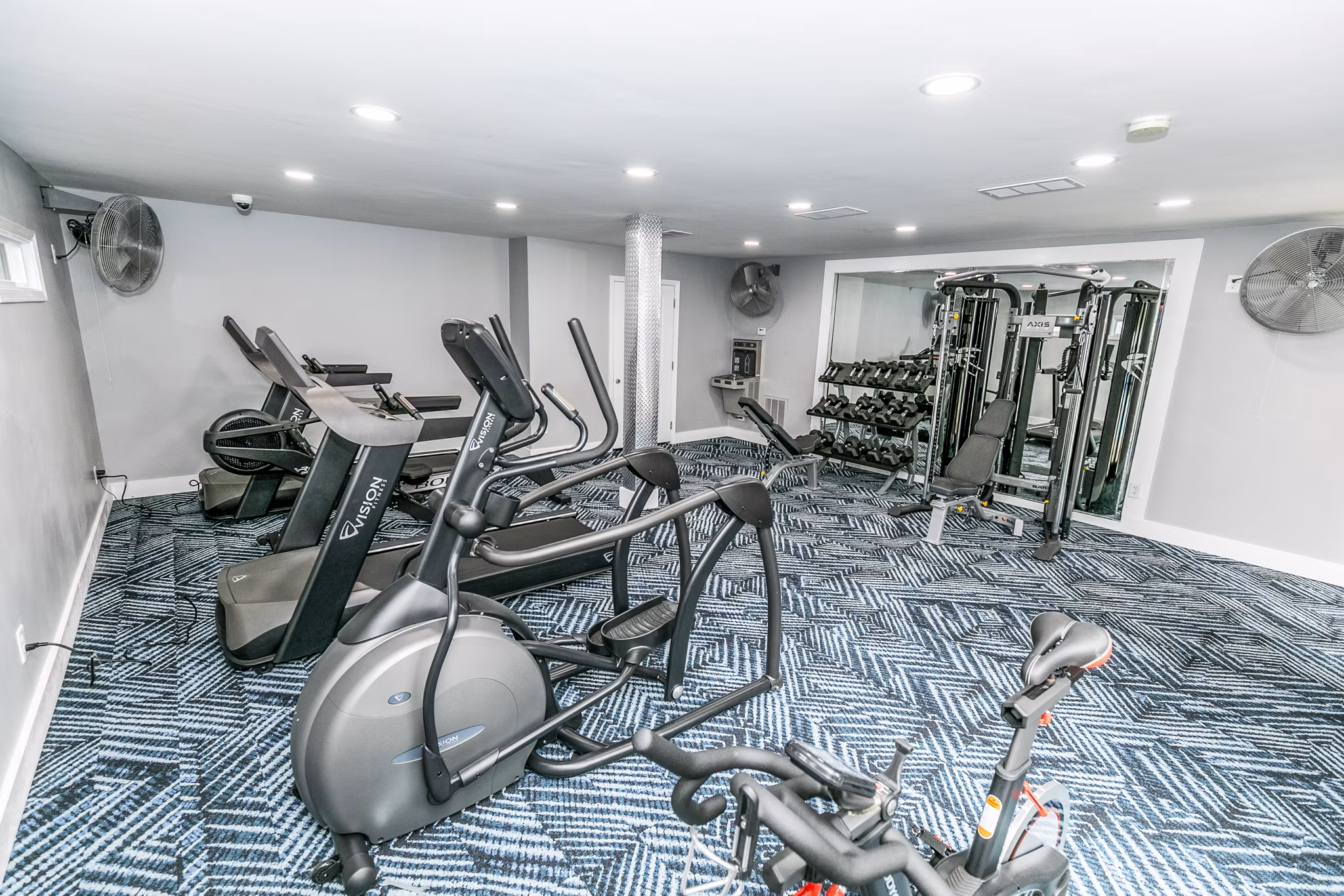 State-of-the-art fitness center at Champions Glen Apartments with modern equipment for an active lifestyle