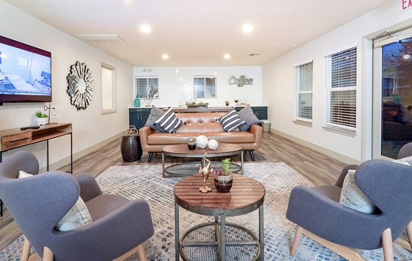 Clubhouse featuring elegant design and modern seating at Vineyard Gardens Apartments
