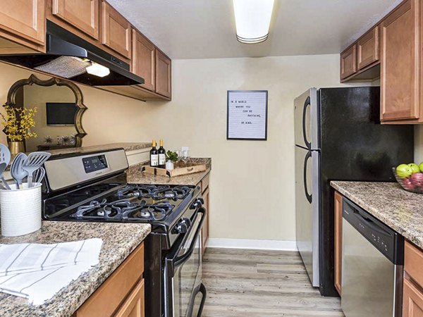 kitchen at Vineyard Gardens Apartments