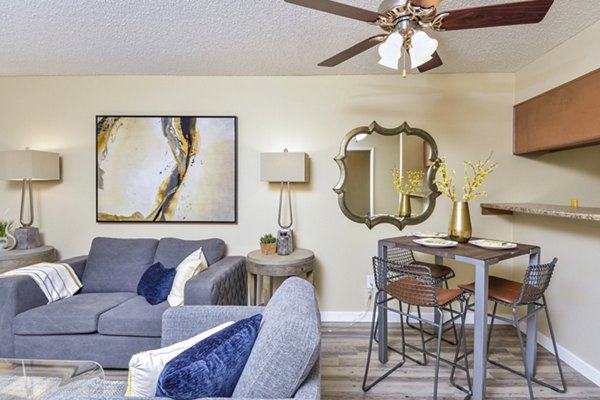 dining and living room at Vineyard Gardens Apartments