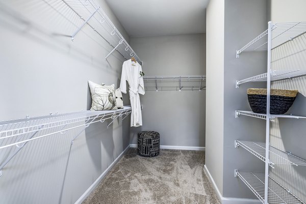 bedroom closet at River Oaks Landing Apartments