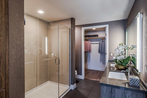 bathroom at Landsby Apartments