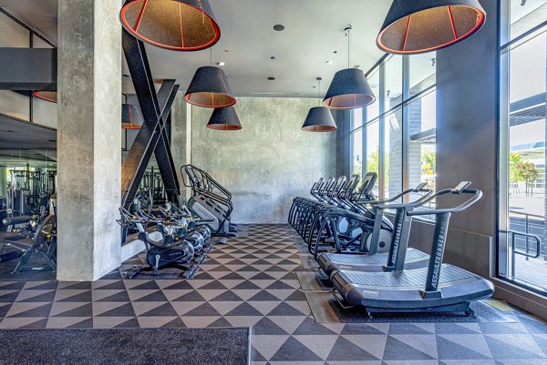 fitness center at Landsby Apartments
