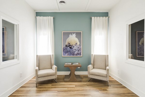 Elegant clubhouse with modern furnishings at Avana Collins Creek Apartments