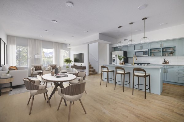 dining area at Gabbott's Row Apartments