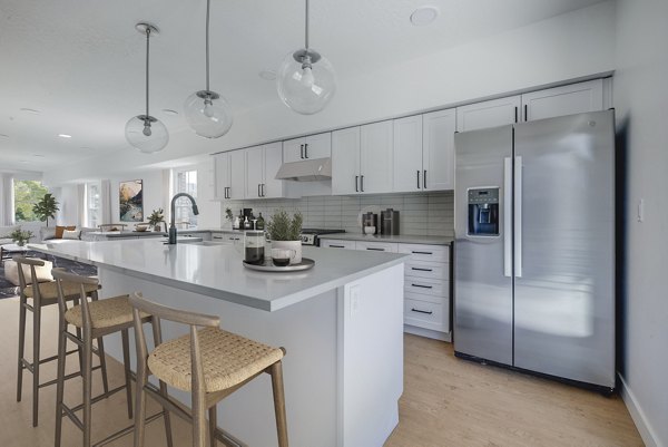 kitchen at Gabbott's Row Apartments