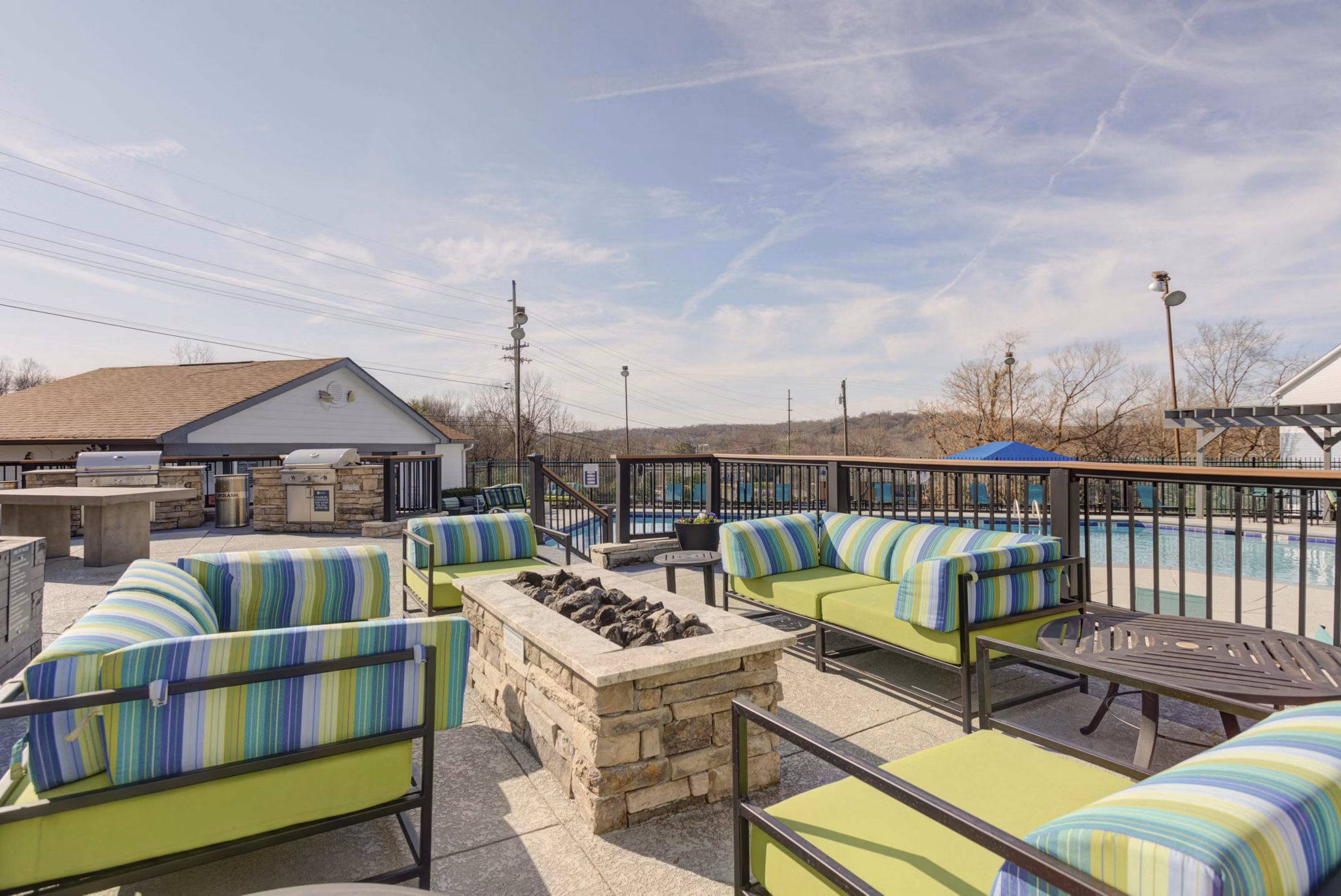 Patio at Avana Collins Creek Apartments