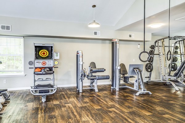 State-of-the-art fitness center with modern equipment at Avana South Oaks Apartments, perfect for active lifestyles