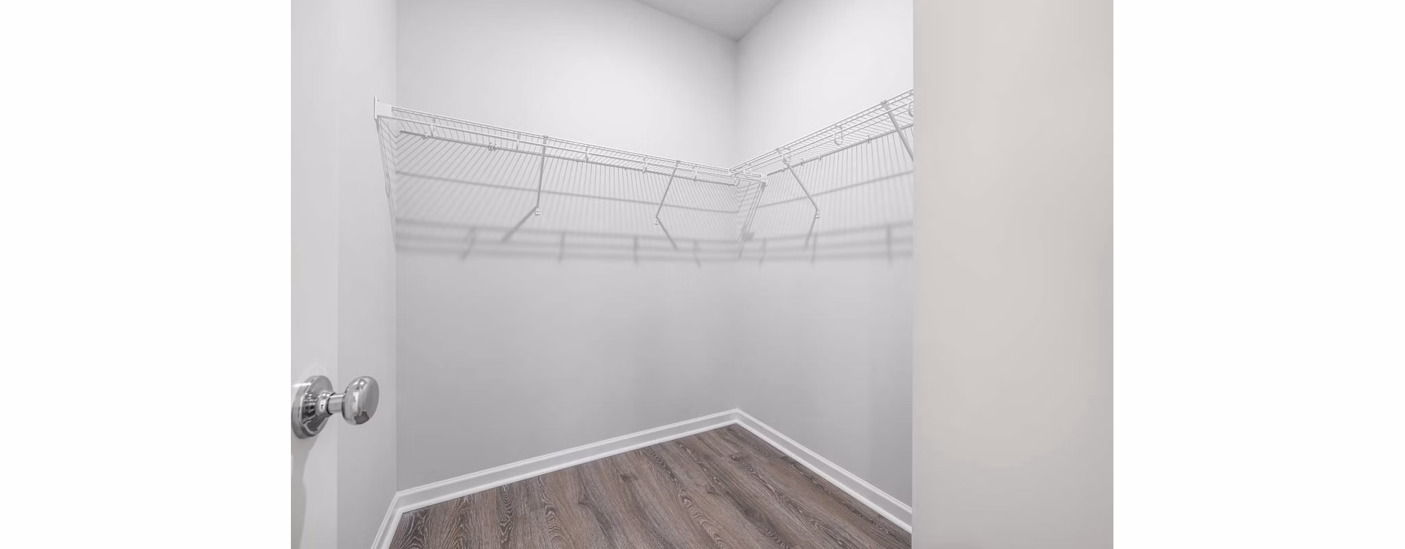 Spacious closet with ample storage space in Ashford Townes Apartments