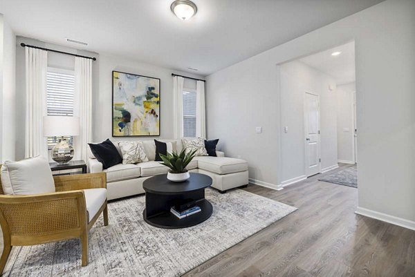 living room at Ashford Townes Apartments