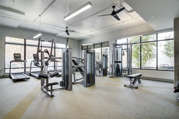 State-of-the-art fitness center at Marchon Apartments with modern equipment for luxury living