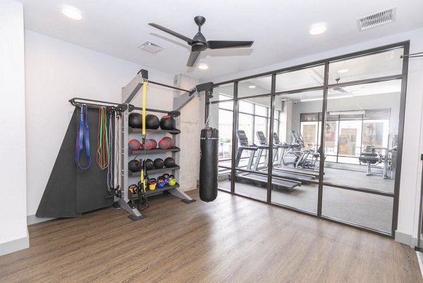 fitness center at Marchon Apartments