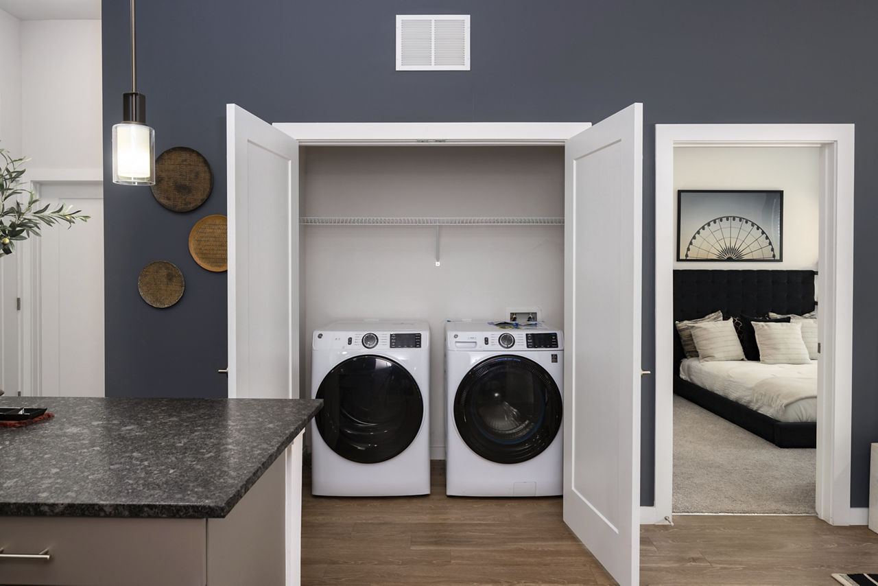 Laundry room at Marchon Apartments